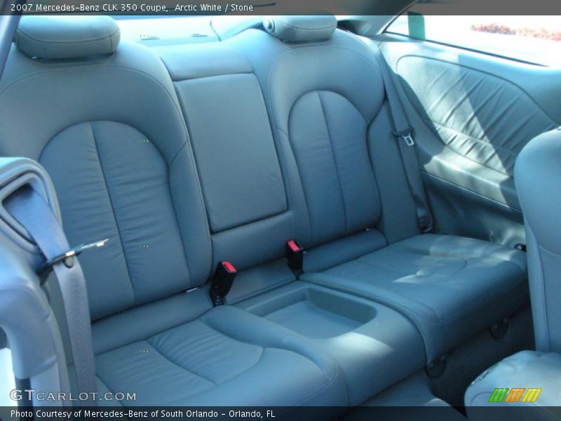 Arctic White / Stone 2007 Mercedes-Benz CLK 350 Coupe
