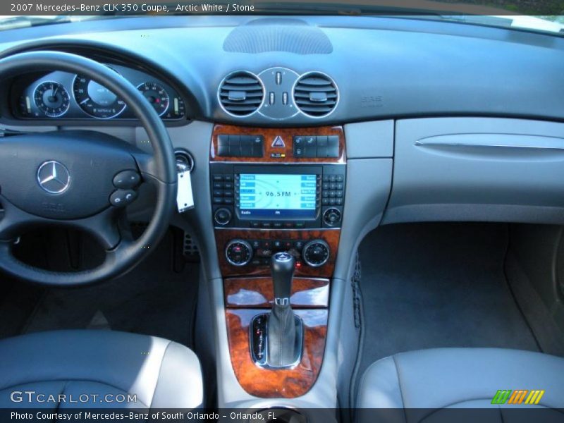 Arctic White / Stone 2007 Mercedes-Benz CLK 350 Coupe