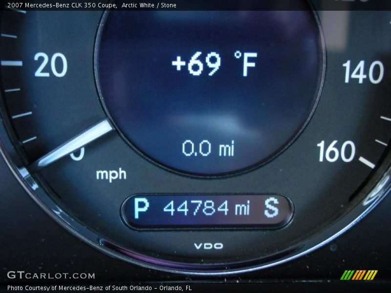 Arctic White / Stone 2007 Mercedes-Benz CLK 350 Coupe