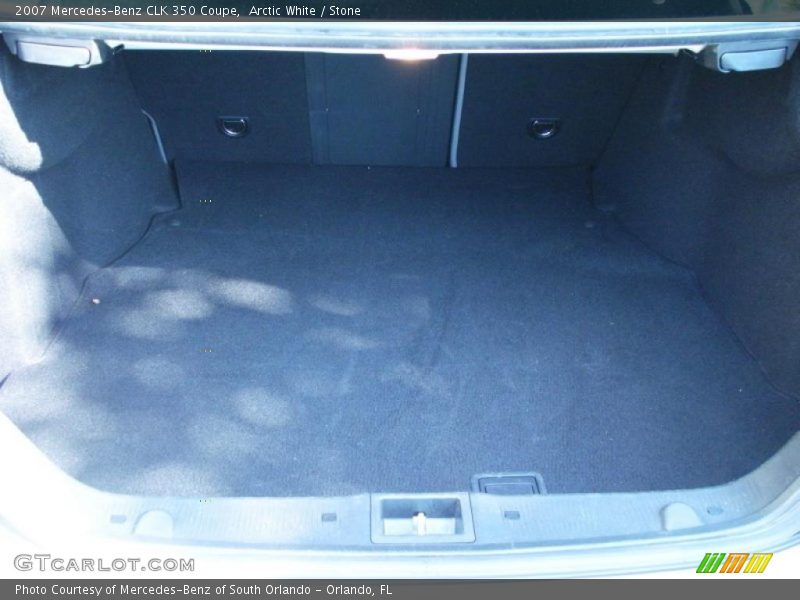 Arctic White / Stone 2007 Mercedes-Benz CLK 350 Coupe