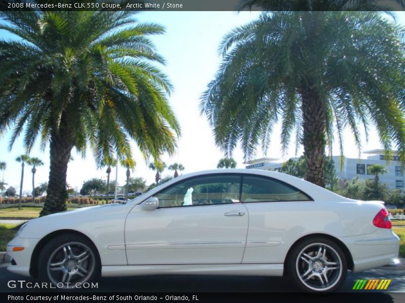  2008 CLK 550 Coupe Arctic White