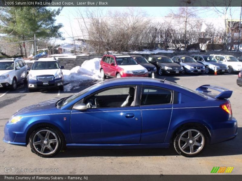 Laser Blue / Black 2006 Saturn ION Red Line Quad Coupe