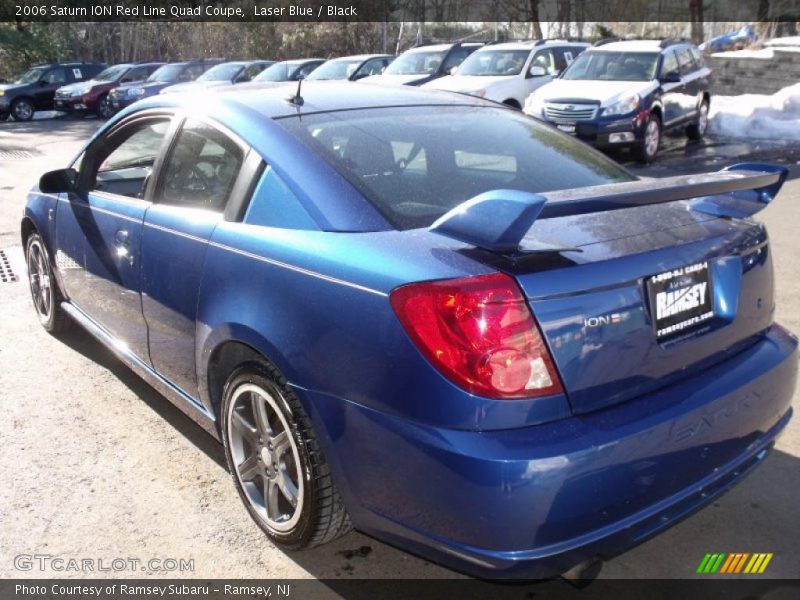 Laser Blue / Black 2006 Saturn ION Red Line Quad Coupe