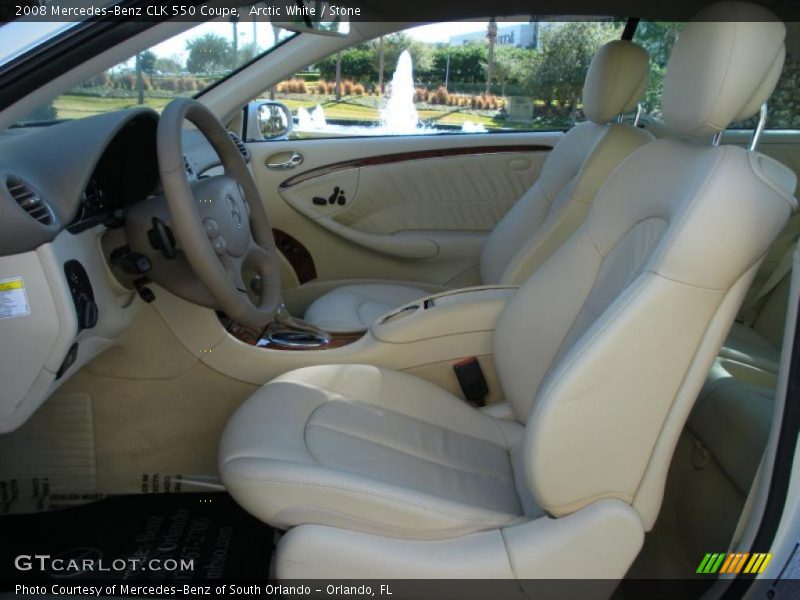  2008 CLK 550 Coupe Stone Interior