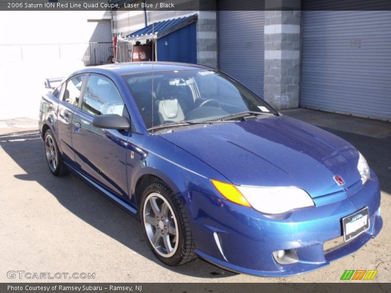 Laser Blue / Black 2006 Saturn ION Red Line Quad Coupe