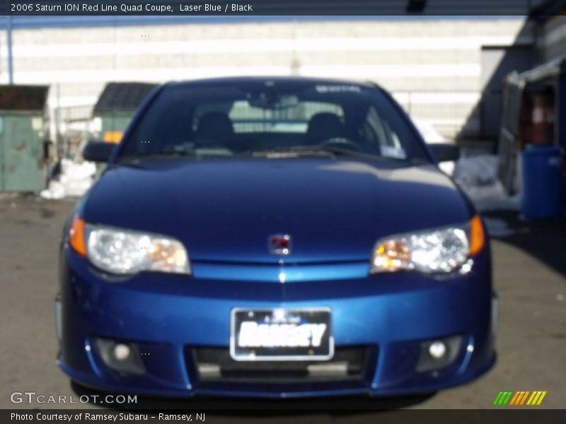 Laser Blue / Black 2006 Saturn ION Red Line Quad Coupe