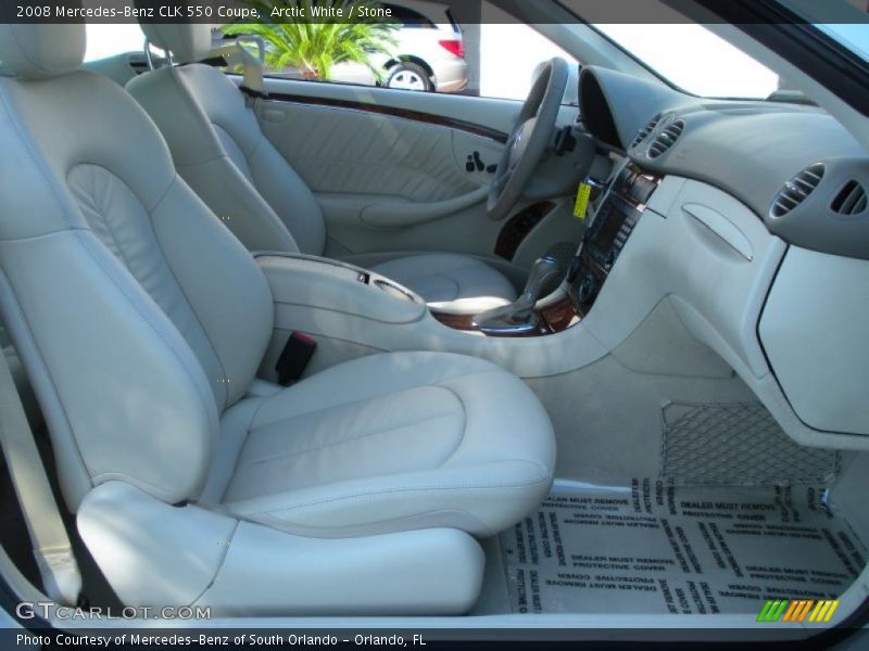  2008 CLK 550 Coupe Stone Interior