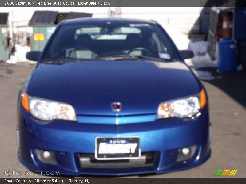 Laser Blue / Black 2006 Saturn ION Red Line Quad Coupe