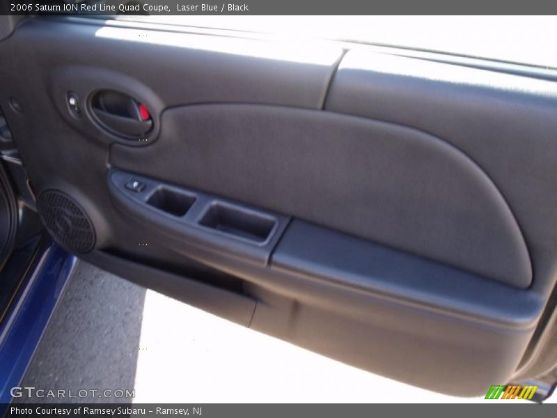 Laser Blue / Black 2006 Saturn ION Red Line Quad Coupe