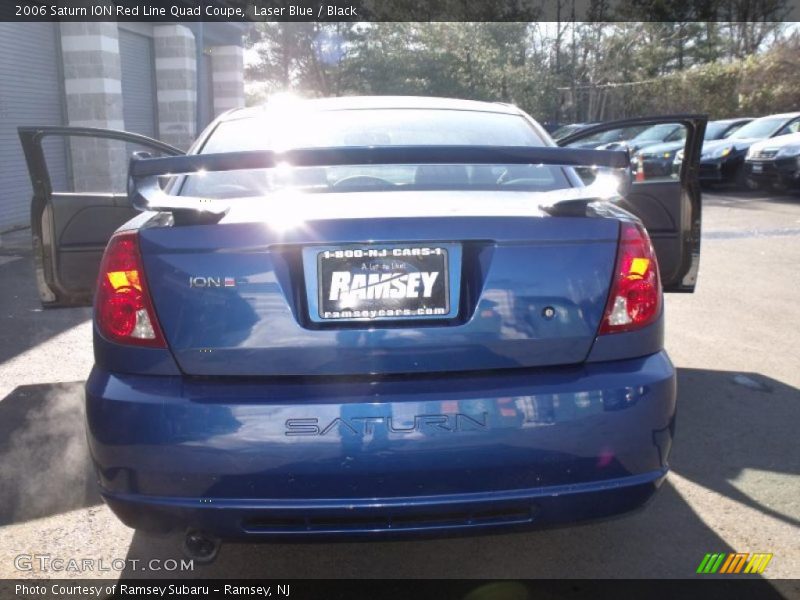 Laser Blue / Black 2006 Saturn ION Red Line Quad Coupe