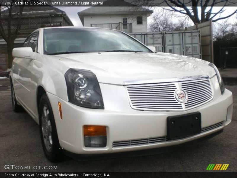 White Diamond / Light Neutral 2003 Cadillac CTS Sedan