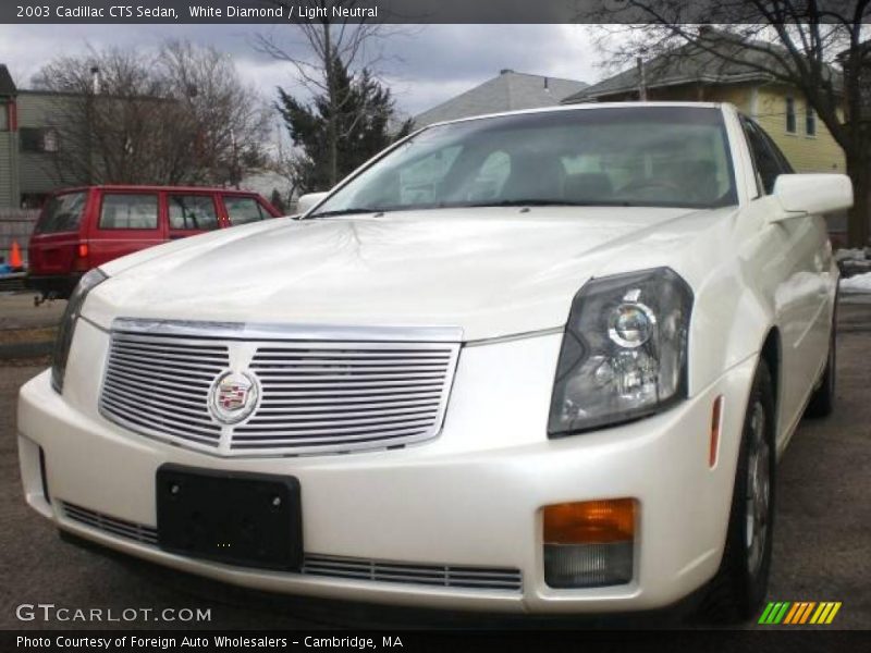 White Diamond / Light Neutral 2003 Cadillac CTS Sedan