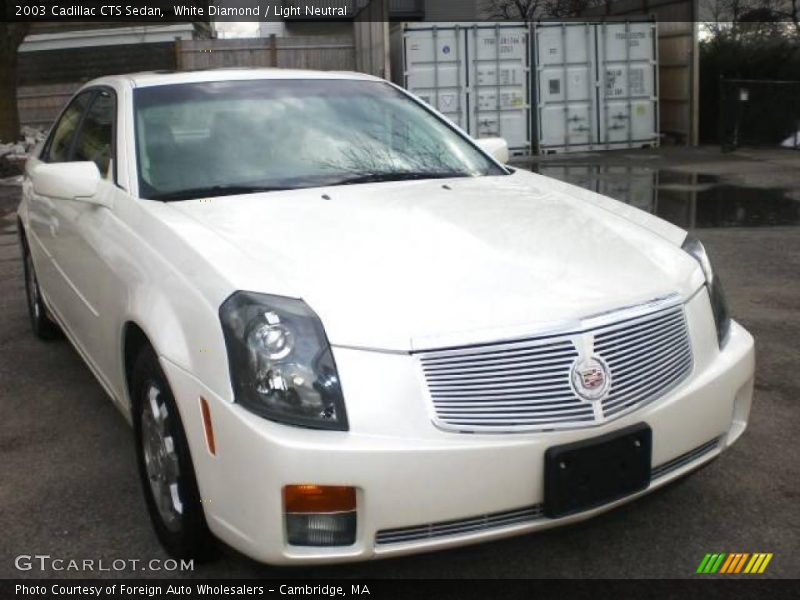 White Diamond / Light Neutral 2003 Cadillac CTS Sedan