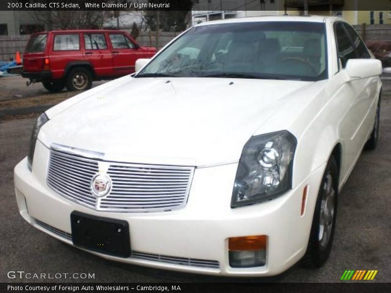White Diamond / Light Neutral 2003 Cadillac CTS Sedan