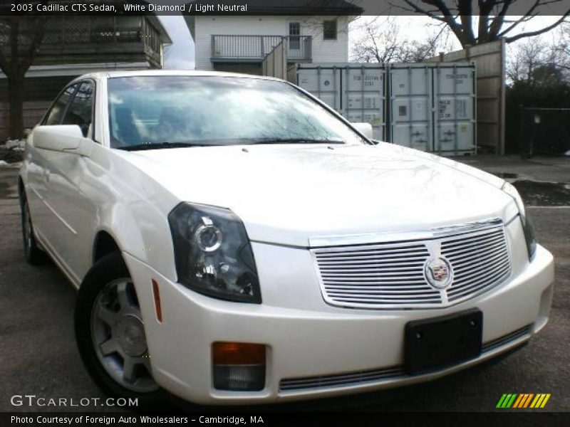 White Diamond / Light Neutral 2003 Cadillac CTS Sedan