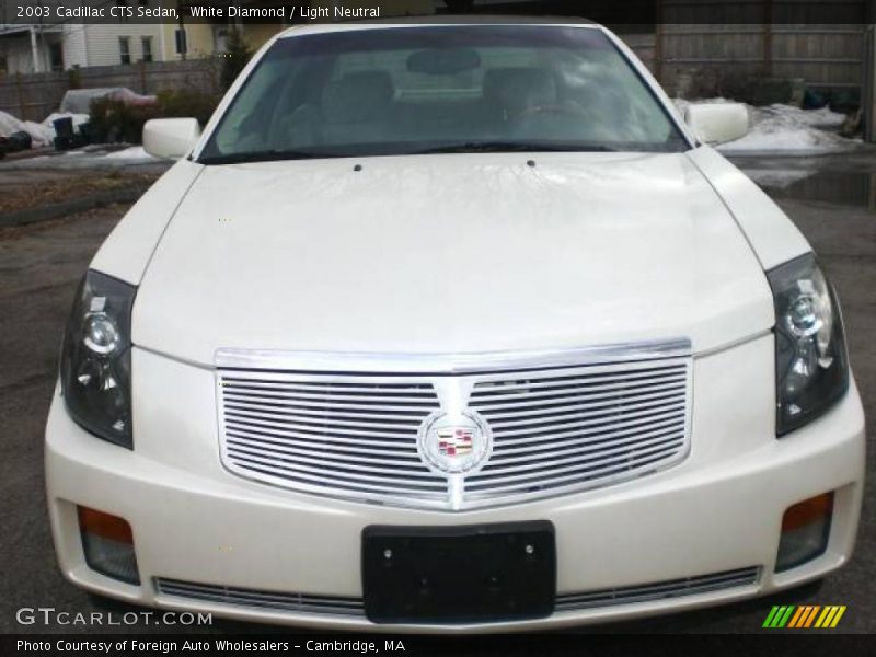 White Diamond / Light Neutral 2003 Cadillac CTS Sedan