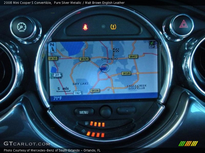 Navigation of 2008 Cooper S Convertible