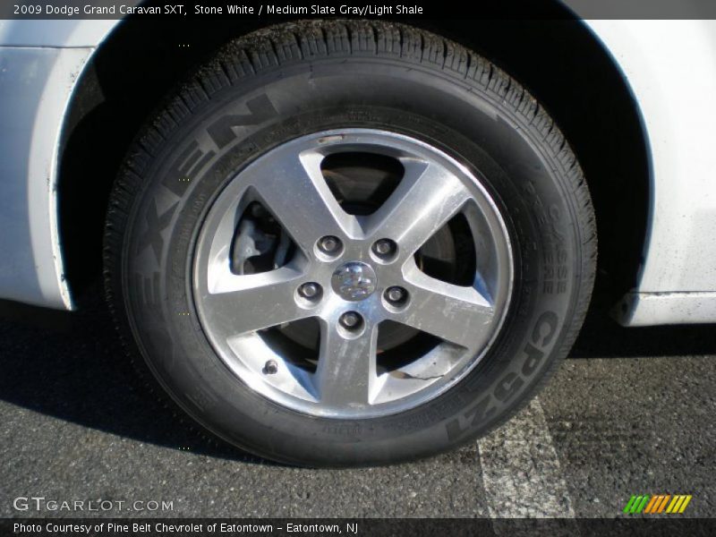Stone White / Medium Slate Gray/Light Shale 2009 Dodge Grand Caravan SXT
