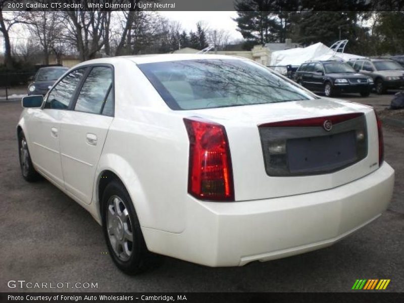 White Diamond / Light Neutral 2003 Cadillac CTS Sedan