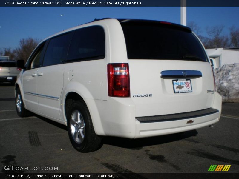 Stone White / Medium Slate Gray/Light Shale 2009 Dodge Grand Caravan SXT