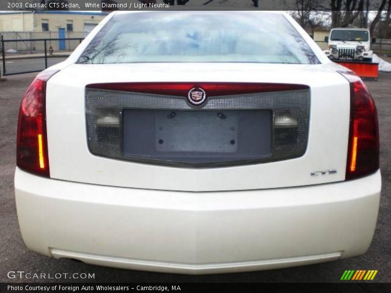 White Diamond / Light Neutral 2003 Cadillac CTS Sedan