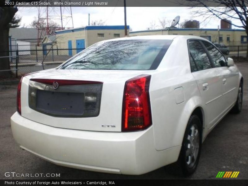 White Diamond / Light Neutral 2003 Cadillac CTS Sedan