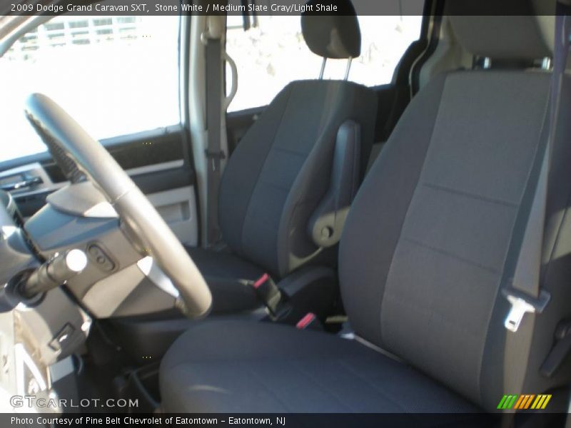 Stone White / Medium Slate Gray/Light Shale 2009 Dodge Grand Caravan SXT