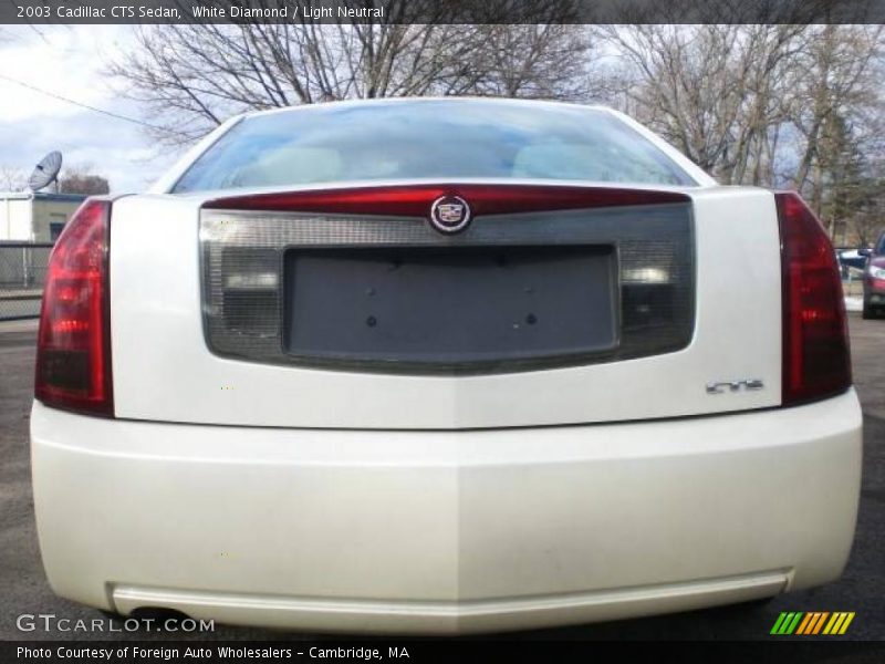 White Diamond / Light Neutral 2003 Cadillac CTS Sedan