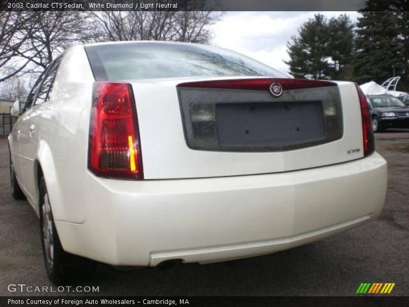 White Diamond / Light Neutral 2003 Cadillac CTS Sedan