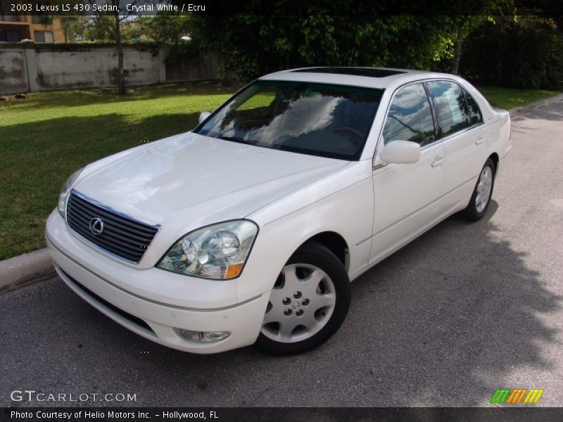 Crystal White / Ecru 2003 Lexus LS 430 Sedan