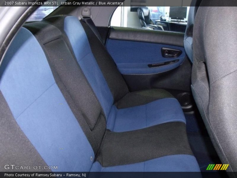 Urban Gray Metallic / Blue Alcantara 2007 Subaru Impreza WRX STi