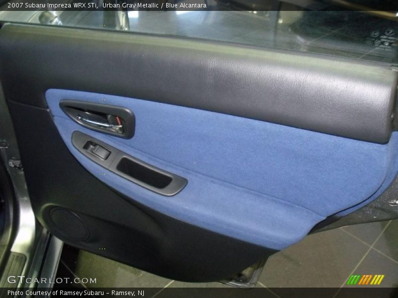 Urban Gray Metallic / Blue Alcantara 2007 Subaru Impreza WRX STi