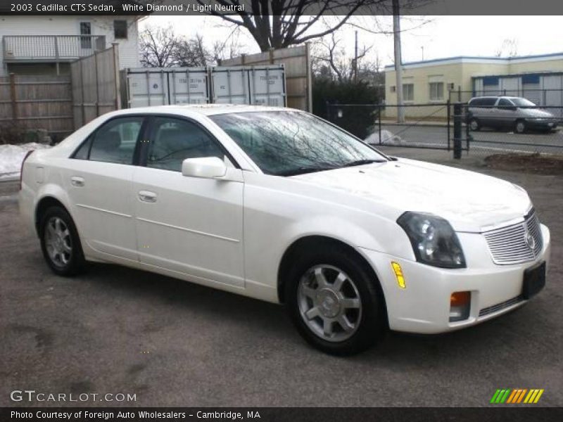 White Diamond / Light Neutral 2003 Cadillac CTS Sedan