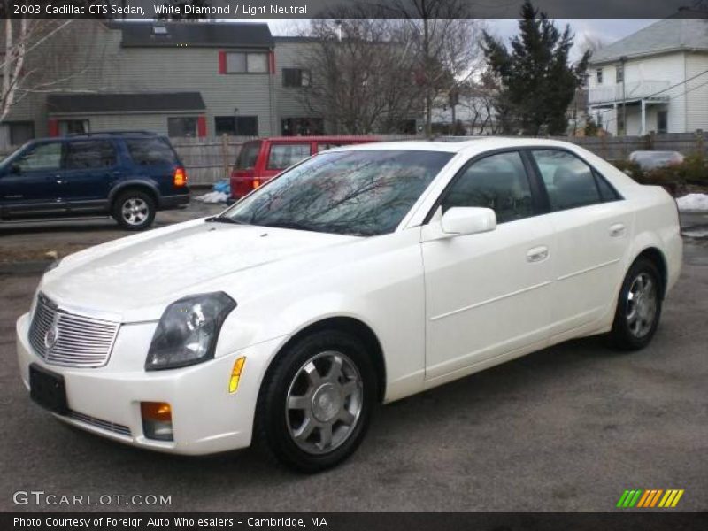 White Diamond / Light Neutral 2003 Cadillac CTS Sedan