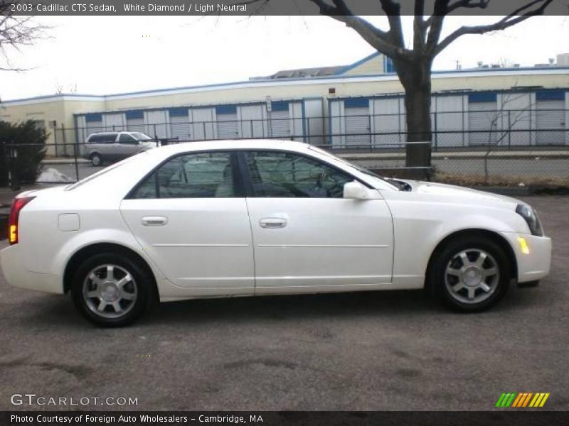 White Diamond / Light Neutral 2003 Cadillac CTS Sedan