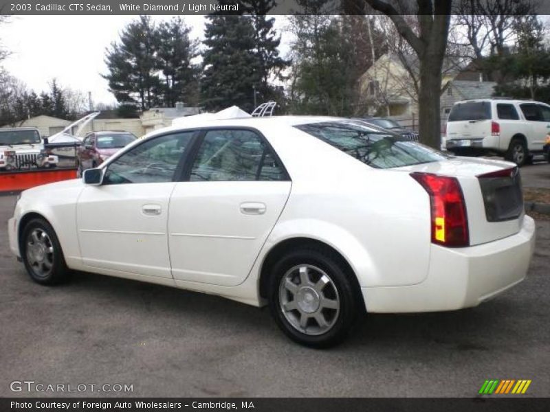 White Diamond / Light Neutral 2003 Cadillac CTS Sedan