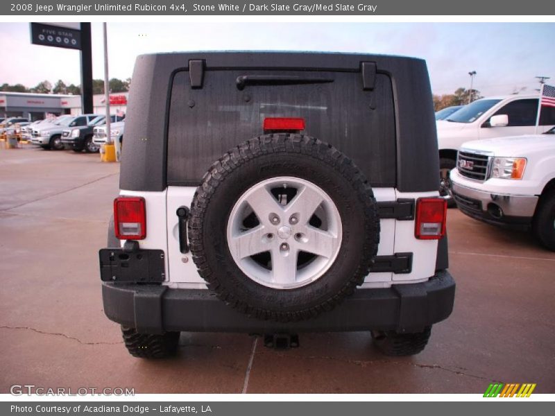 Stone White / Dark Slate Gray/Med Slate Gray 2008 Jeep Wrangler Unlimited Rubicon 4x4