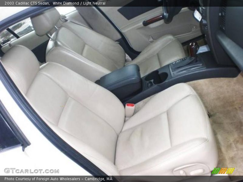 White Diamond / Light Neutral 2003 Cadillac CTS Sedan