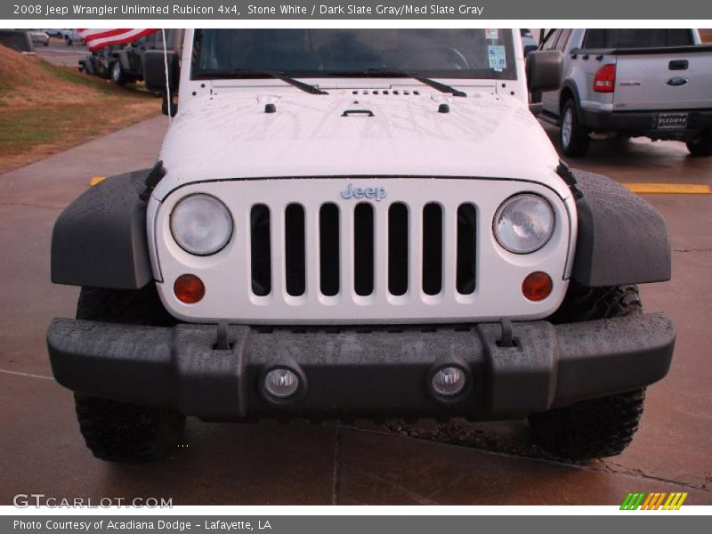 Stone White / Dark Slate Gray/Med Slate Gray 2008 Jeep Wrangler Unlimited Rubicon 4x4