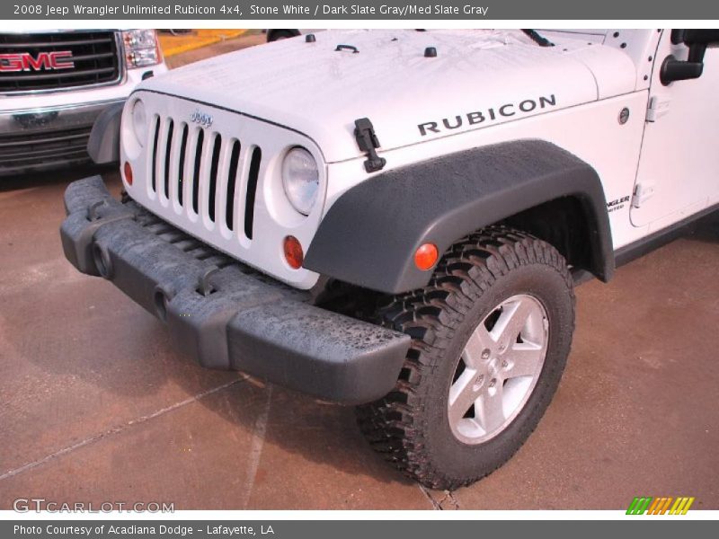 Stone White / Dark Slate Gray/Med Slate Gray 2008 Jeep Wrangler Unlimited Rubicon 4x4