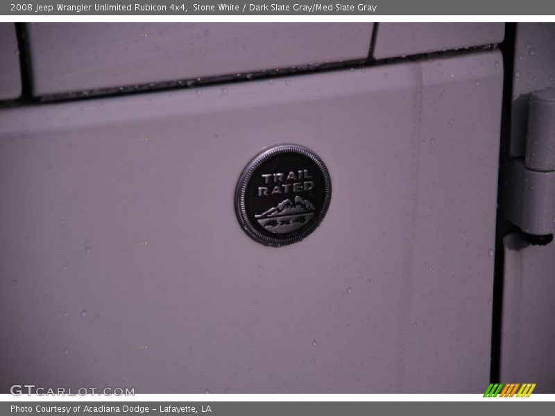 Stone White / Dark Slate Gray/Med Slate Gray 2008 Jeep Wrangler Unlimited Rubicon 4x4