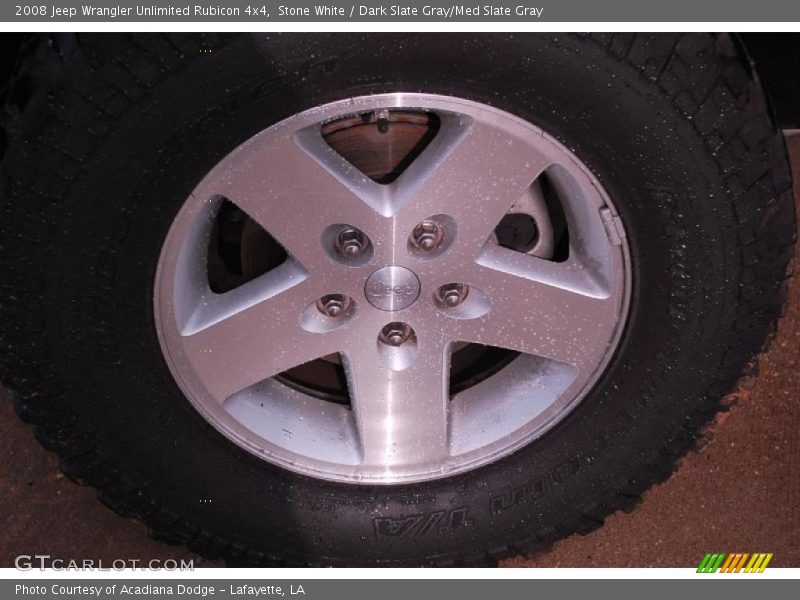 Stone White / Dark Slate Gray/Med Slate Gray 2008 Jeep Wrangler Unlimited Rubicon 4x4