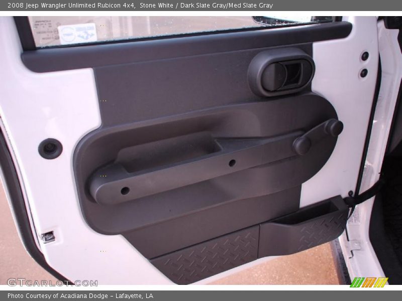Stone White / Dark Slate Gray/Med Slate Gray 2008 Jeep Wrangler Unlimited Rubicon 4x4