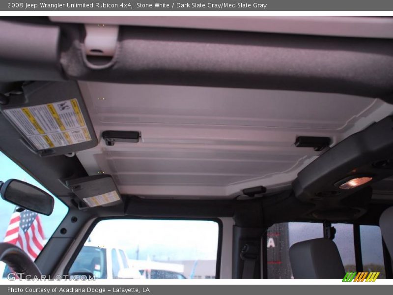 Stone White / Dark Slate Gray/Med Slate Gray 2008 Jeep Wrangler Unlimited Rubicon 4x4