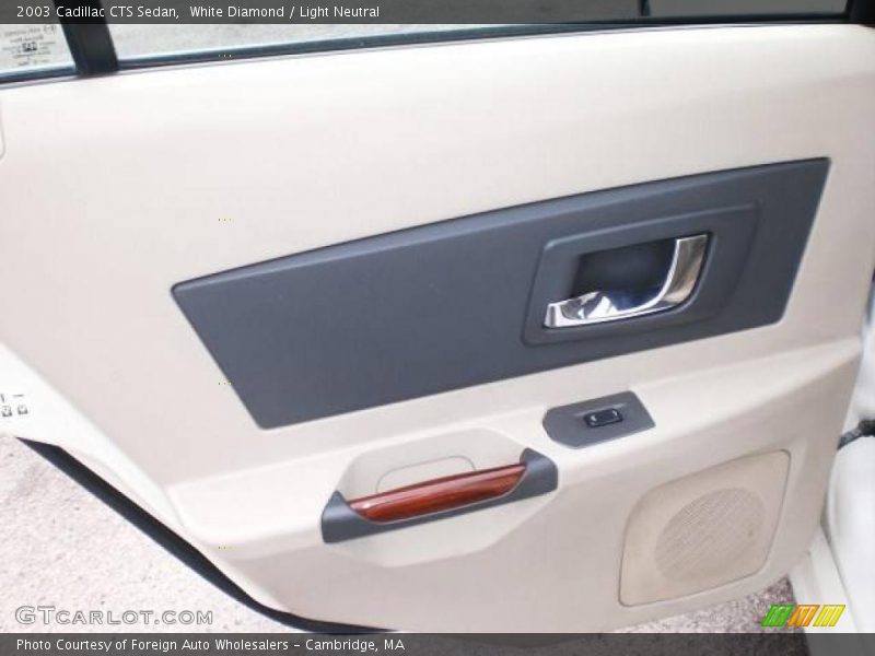 White Diamond / Light Neutral 2003 Cadillac CTS Sedan