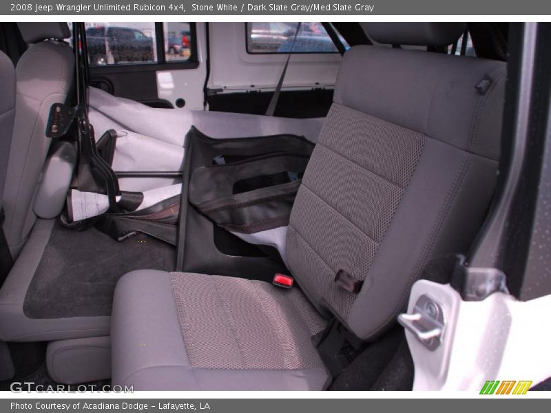 Stone White / Dark Slate Gray/Med Slate Gray 2008 Jeep Wrangler Unlimited Rubicon 4x4