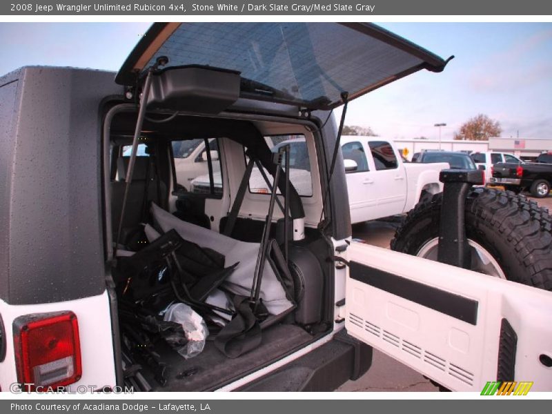 Stone White / Dark Slate Gray/Med Slate Gray 2008 Jeep Wrangler Unlimited Rubicon 4x4