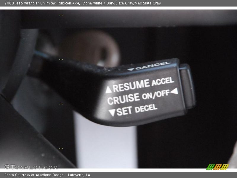 Stone White / Dark Slate Gray/Med Slate Gray 2008 Jeep Wrangler Unlimited Rubicon 4x4