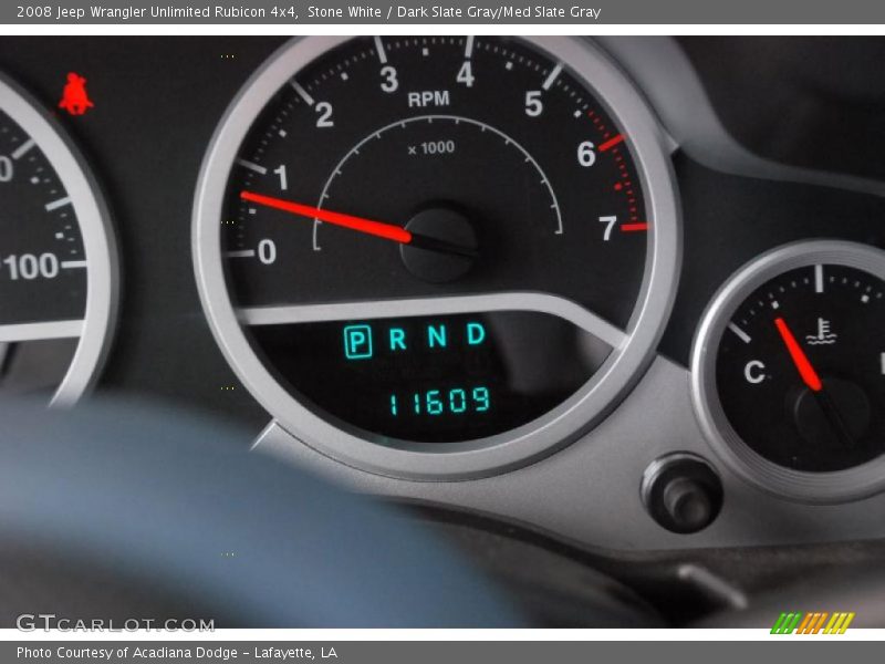 Stone White / Dark Slate Gray/Med Slate Gray 2008 Jeep Wrangler Unlimited Rubicon 4x4