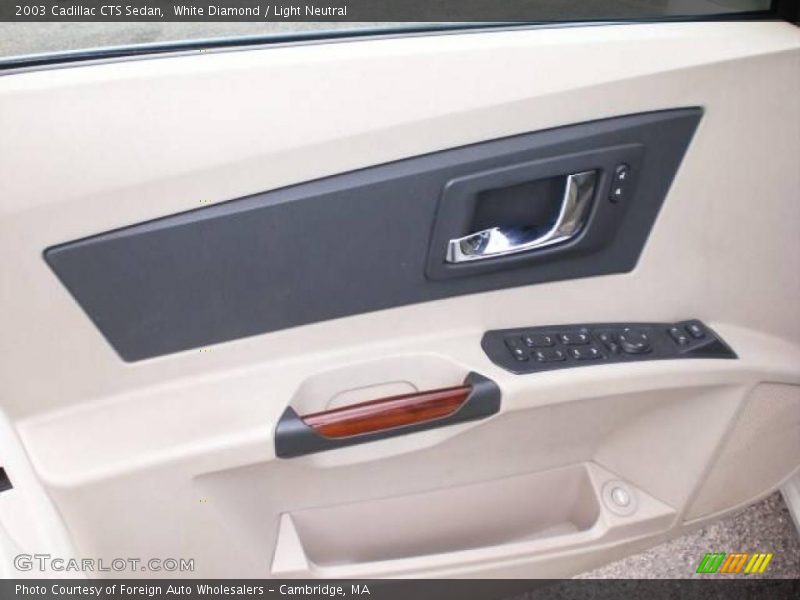 White Diamond / Light Neutral 2003 Cadillac CTS Sedan